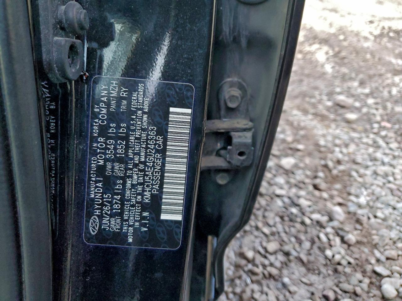 2016 Hyundai Accent Sport VIN: KMHCU5AE4GU246363 Lot: 93832125