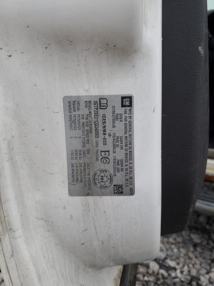 2012 GMC Sierra K1500 Denali VIN: 3GTP2XE21CG242663 Lot: 92981265