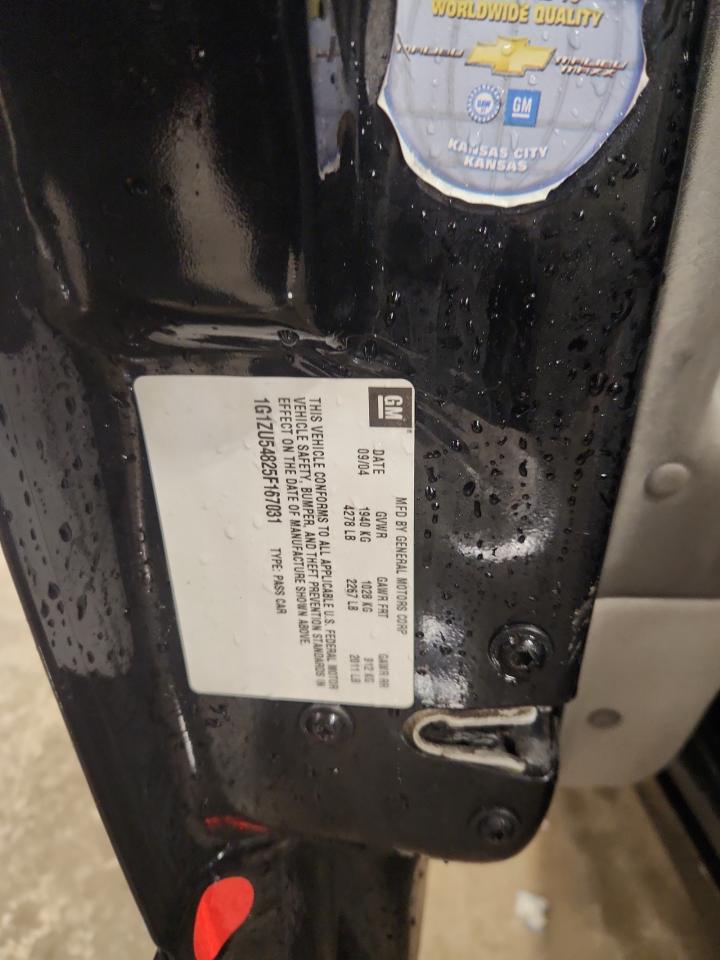 2005 Chevrolet Malibu Lt VIN: 1G1ZU54825F167031 Lot: 93061635