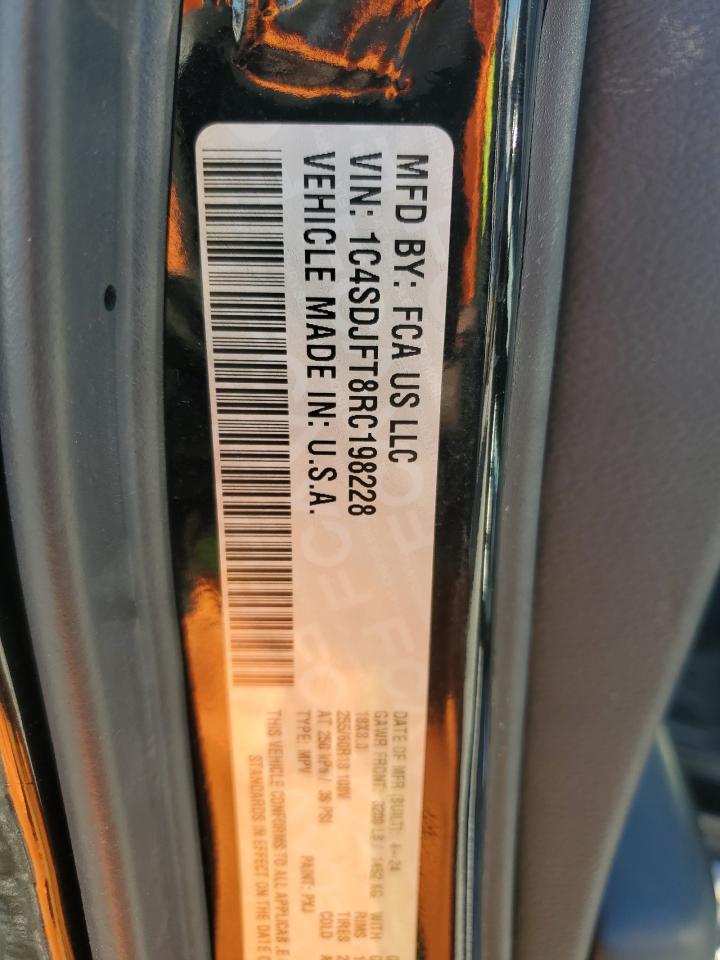 2024 Dodge Durango Pursuit VIN: 1C4SDJFT8RC198228 Lot: 90513265