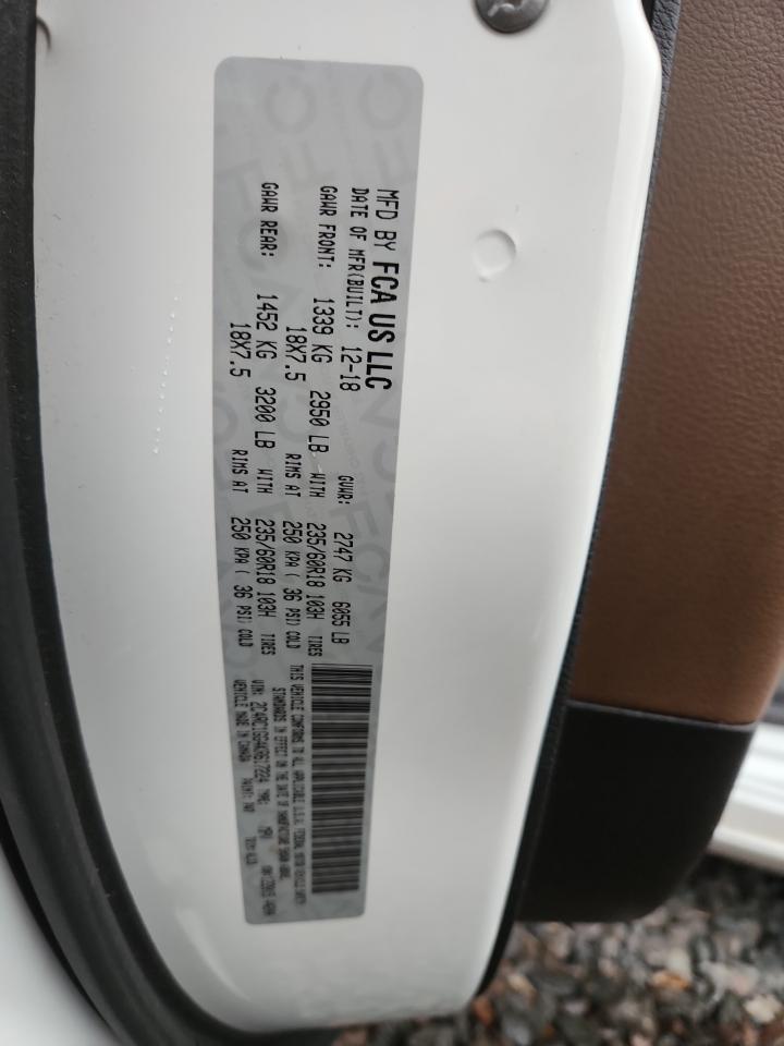 2019 Chrysler Pacifica Limited VIN: 2C4RC1GG4KR617224 Lot: 93220785