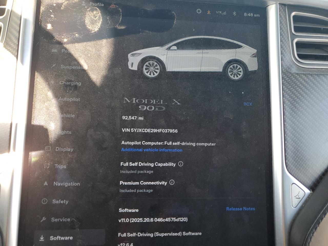 2017 Tesla Model X VIN: 5YJXCDE29HF037956 Lot: 87217735