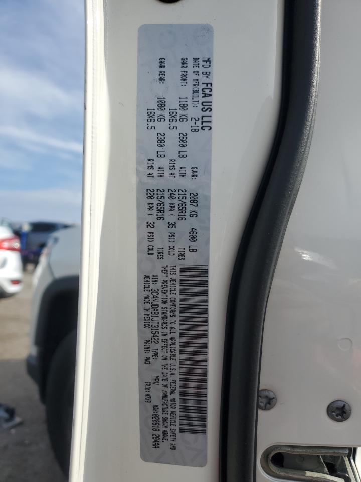 2018 Jeep Compass Sport VIN: 3C4NJDAB1JT315422 Lot: 93370905