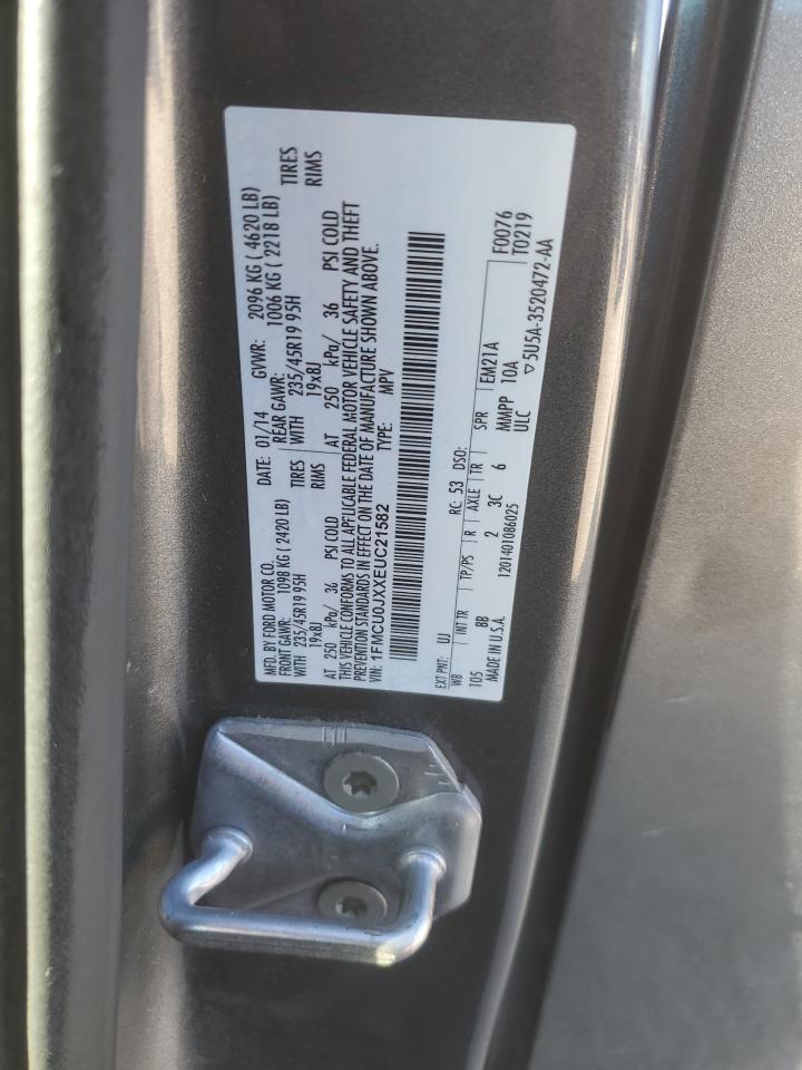 2014 Ford Escape Titanium VIN: 1FMCU0JXXEUC21582 Lot: 93422375