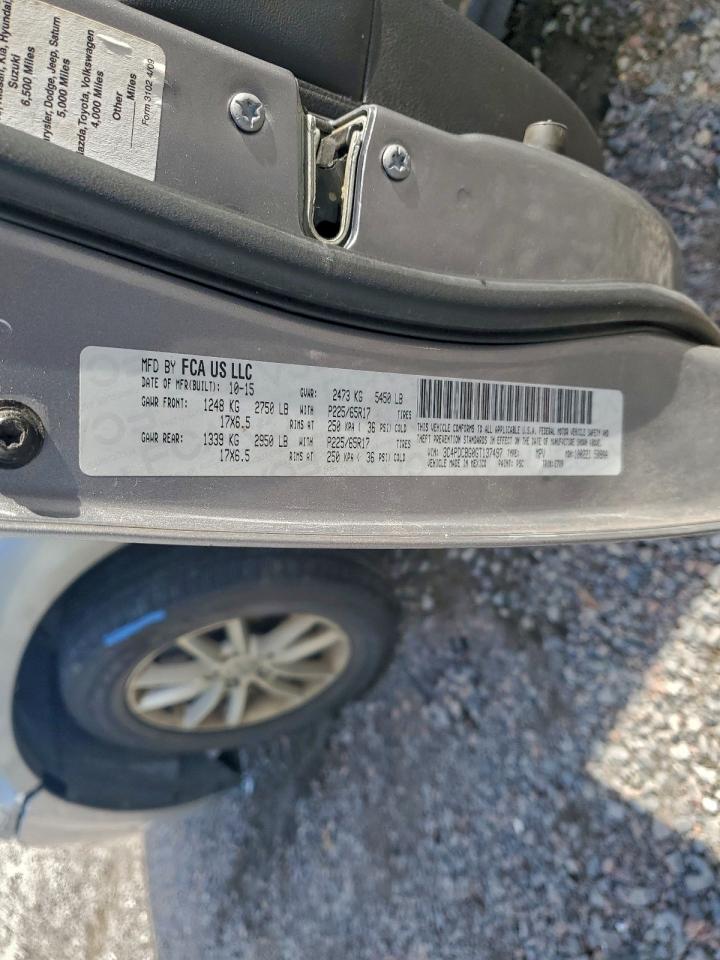 2016 Dodge Journey Sxt VIN: 3C4PDCBG0GT137497 Lot: 94520195