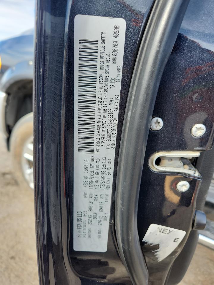 2019 Ram 2500 Big Horn VIN: 3C6UR5DL3KG632165 Lot: 92289675