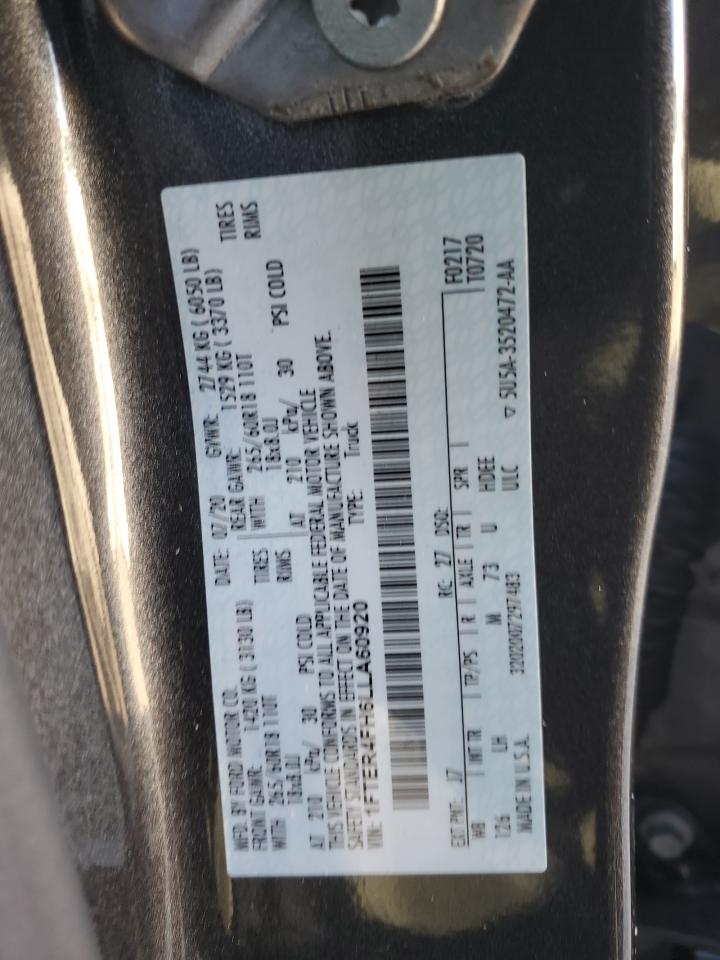 2020 Ford Ranger Xl VIN: 1FTER4FH6LLA60920 Lot: 91418955