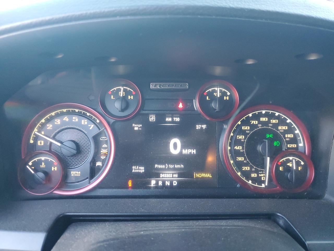 2016 Ram 1500 Rebel VIN: 1C6RR7YT0GS247416 Lot: 93050385