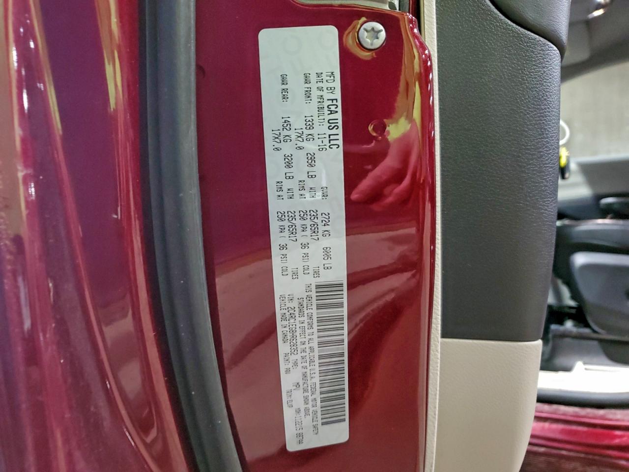 2017 Chrysler Pacifica Touring L Plus VIN: 2C4RC1EG8HR628352 Lot: 92806365