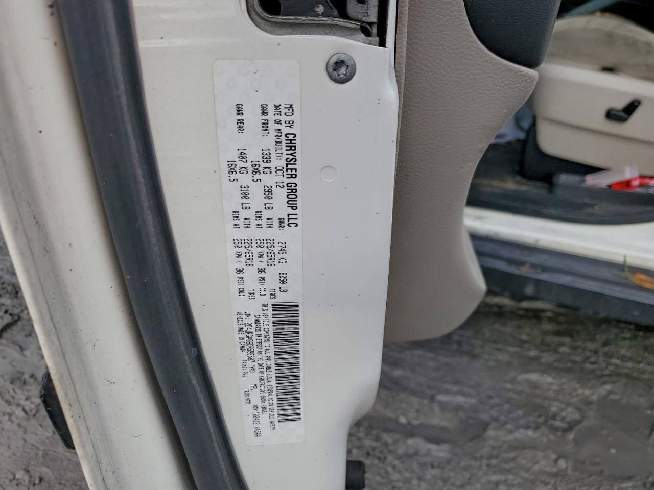 2013 Ram Tradesman VIN: 2C4JRGAG6DR598587 Lot: 94453645