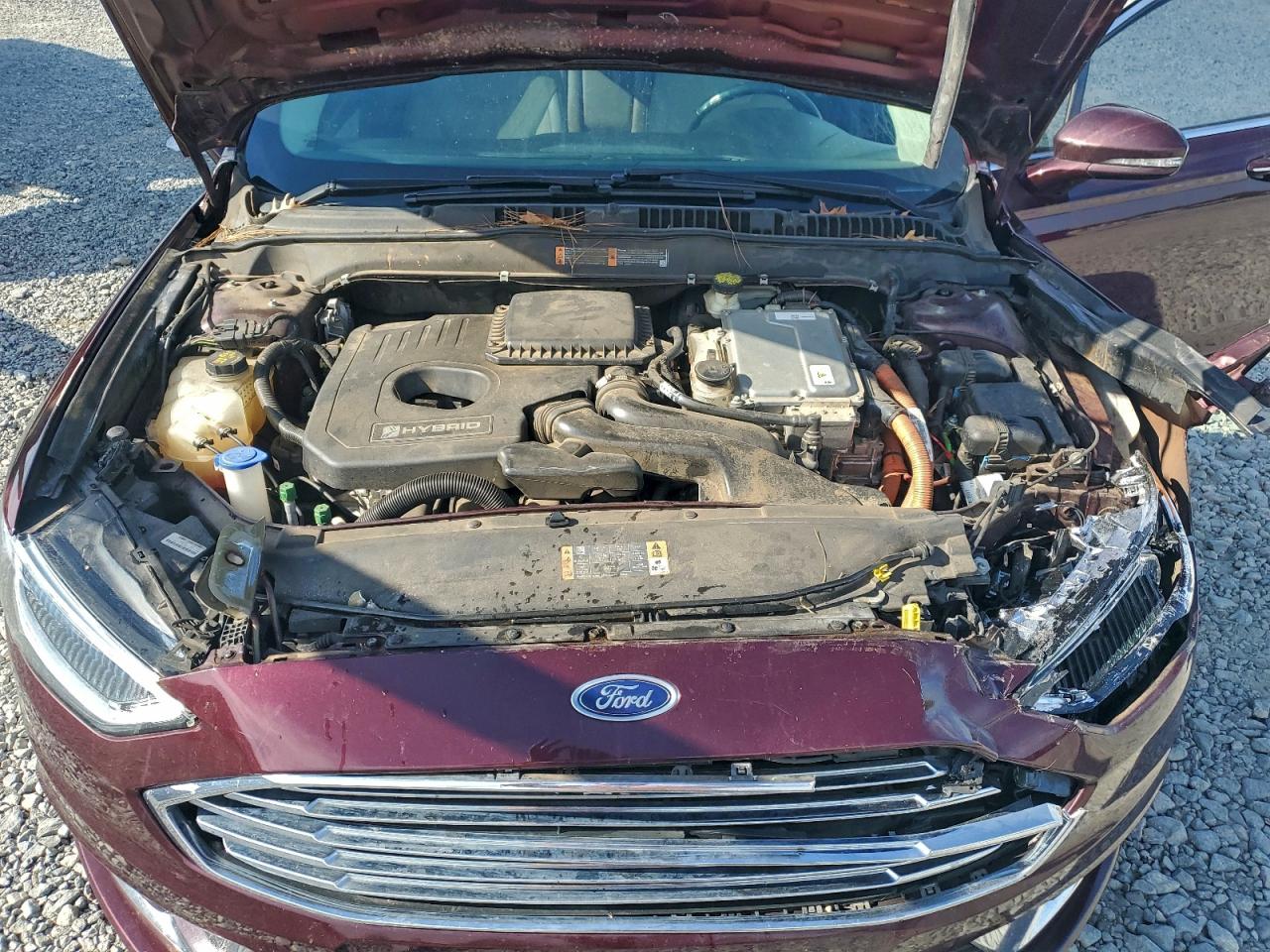 2017 Ford Fusion Titanium Hev VIN: 3FA6P0RU5HR256728 Lot: 94239385