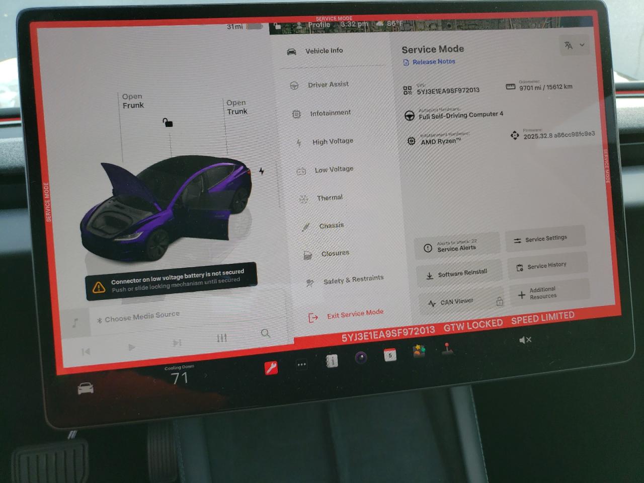 2025 Tesla Model 3 VIN: 5YJ3E1EA9SF972013 Lot: 91123275