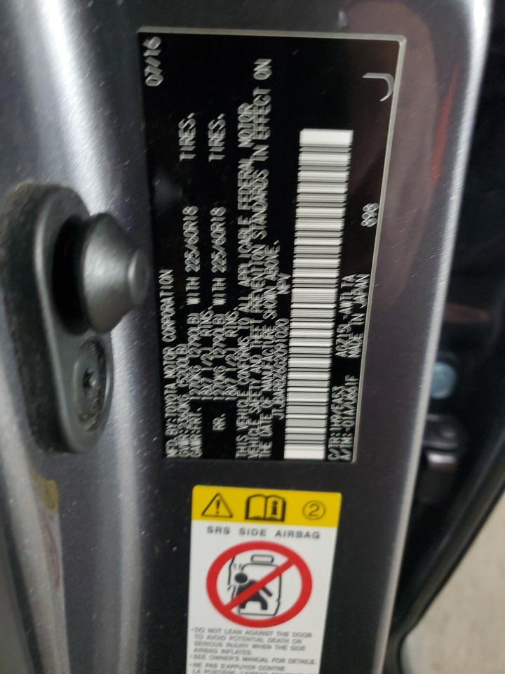 2016 Lexus Nx 200T Base VIN: JTJBARBZ6G2091020 Lot: 92839305