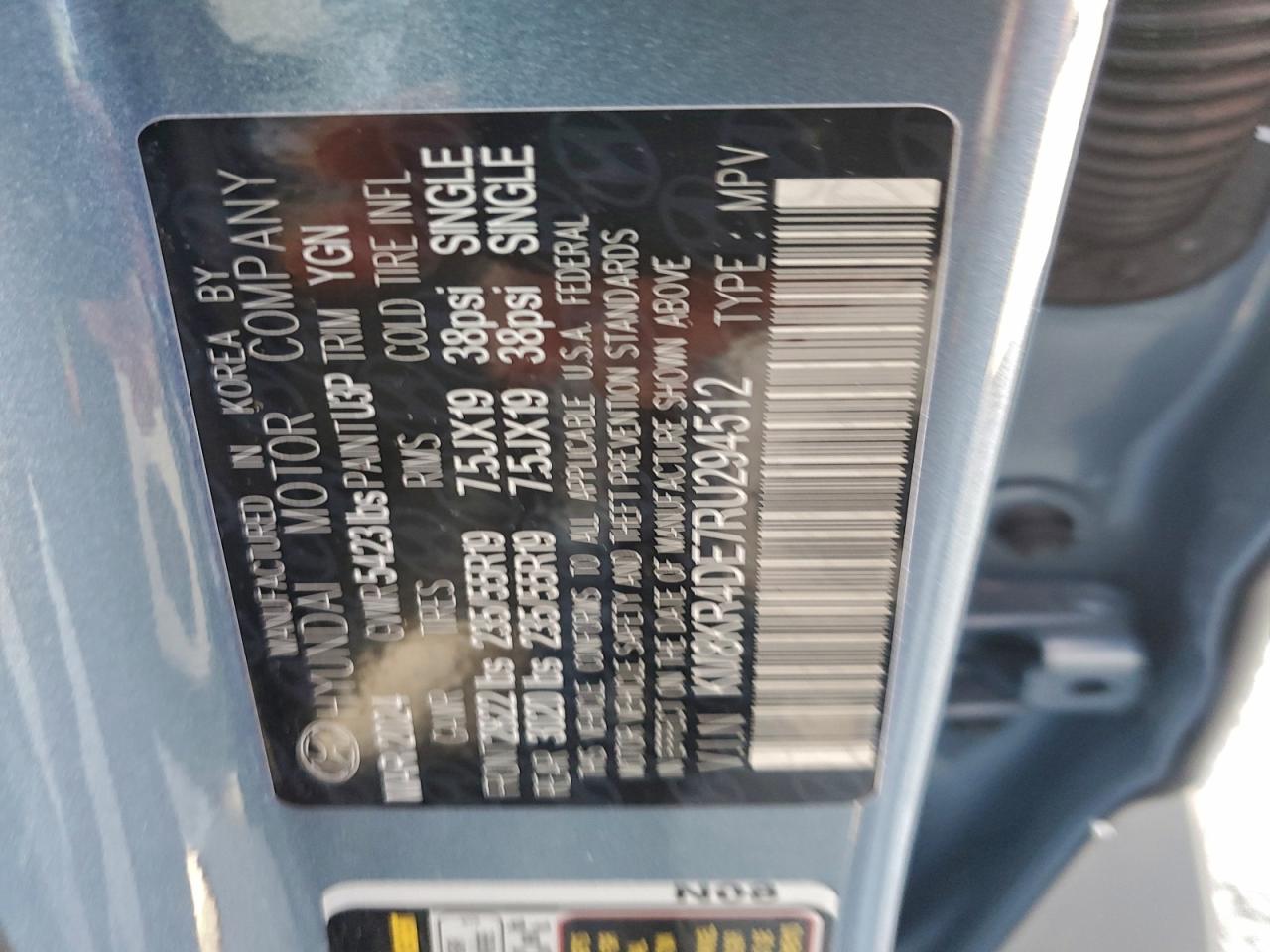 2024 Hyundai Ioniq 5 Limited VIN: KM8KR4DE7RU294512 Lot: 93374635