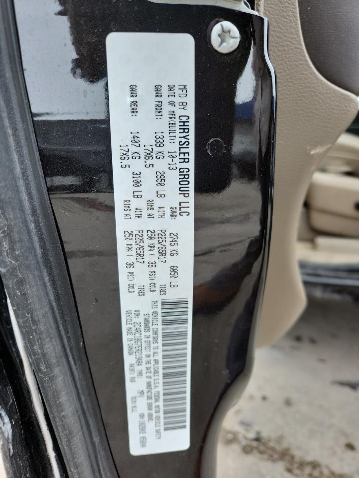 2014 Chrysler Town & Country Touring VIN: 2C4RC1BG7ER219484 Lot: 92286785