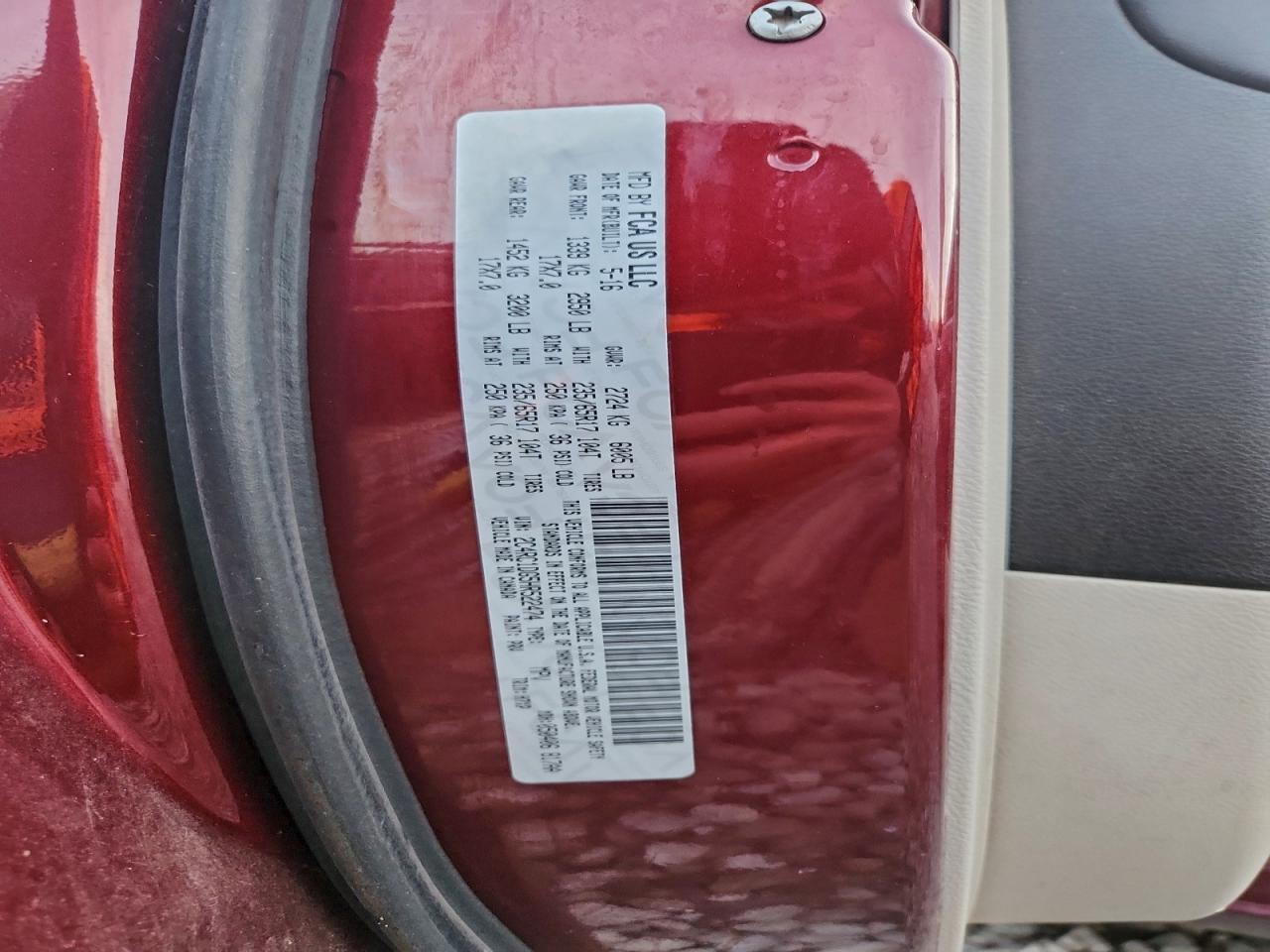 2017 Chrysler Pacifica Touring VIN: 2C4RC1DG5HR522474 Lot: 93182915