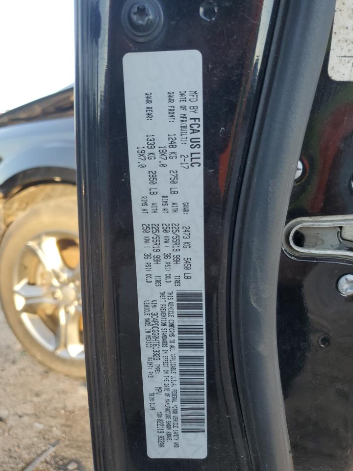 2017 Dodge Journey Crossroad VIN: 3C4PDCGG0HT613323 Lot: 90730175