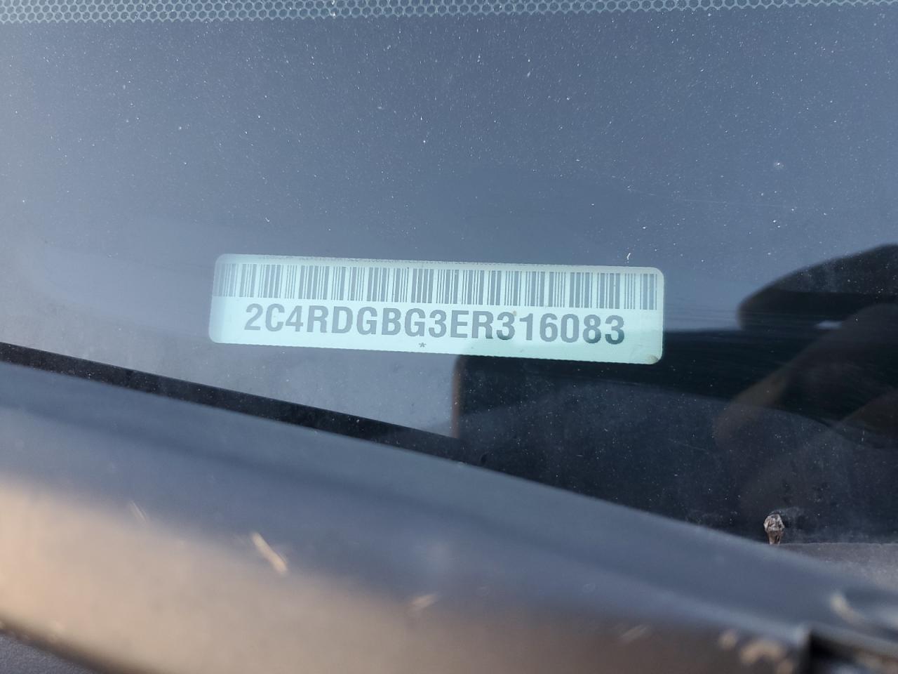 2014 Dodge Grand Caravan Se VIN: 2C4RDGBG3ER316083 Lot: 91183555