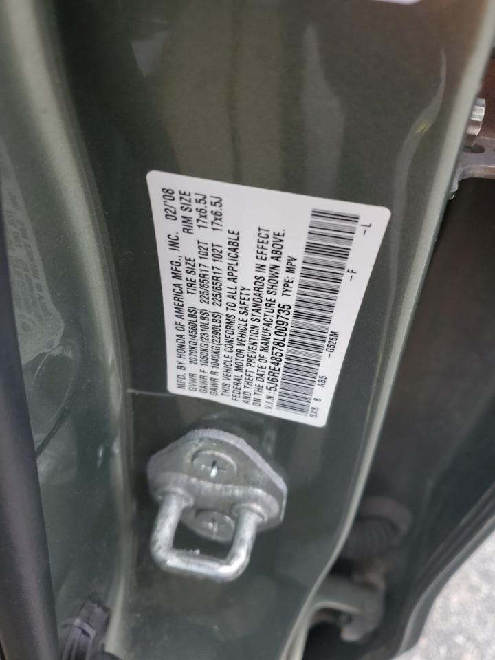 2008 Honda Cr-V Ex VIN: 5J6RE48578L009735 Lot: 91247745