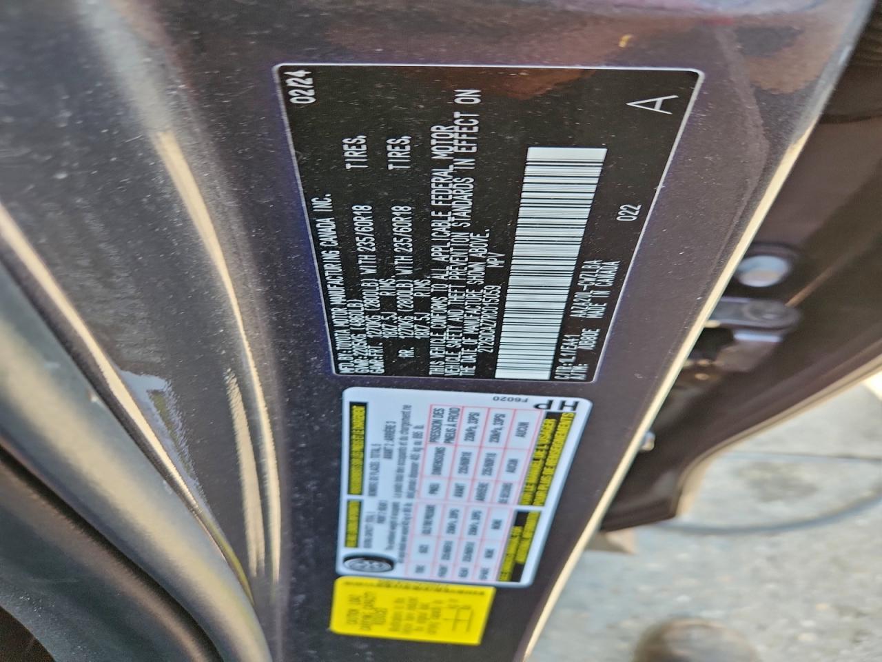 2024 Lexus Nx 250 Premium VIN: 2T2GDCAZ7RC015059 Lot: 93663955