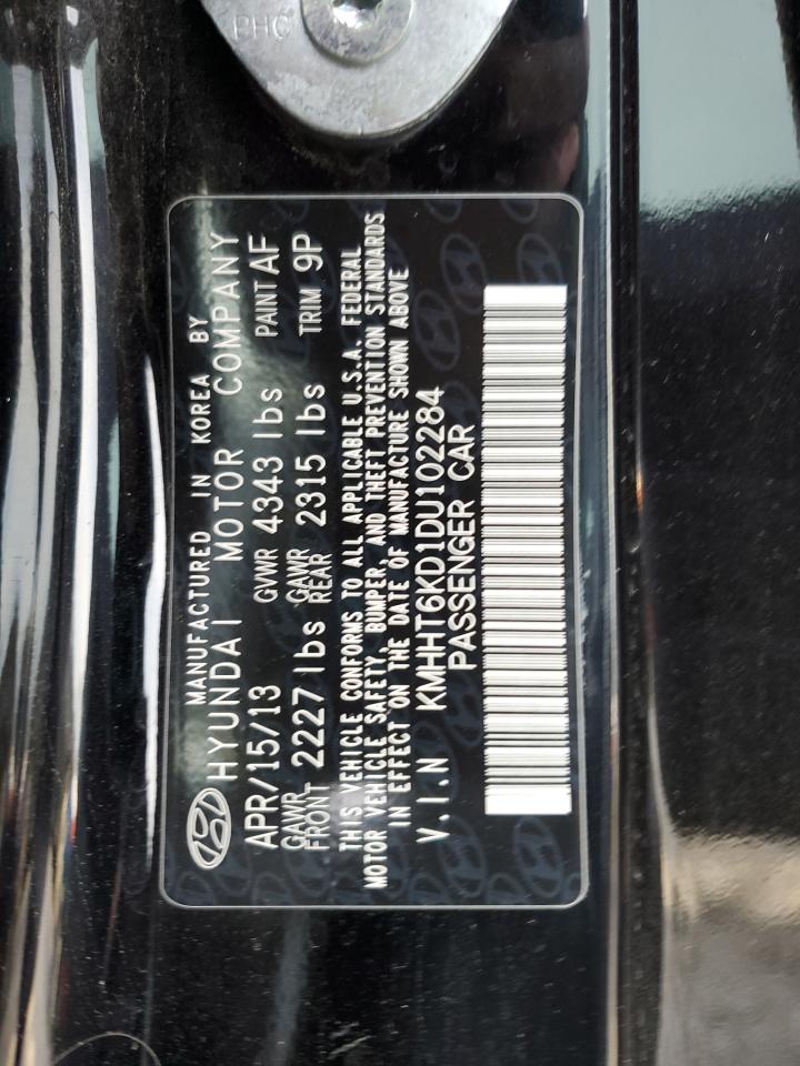 2013 Hyundai Genesis Coupe 2.0T VIN: KMHHT6KD1DU102284 Lot: 89818095