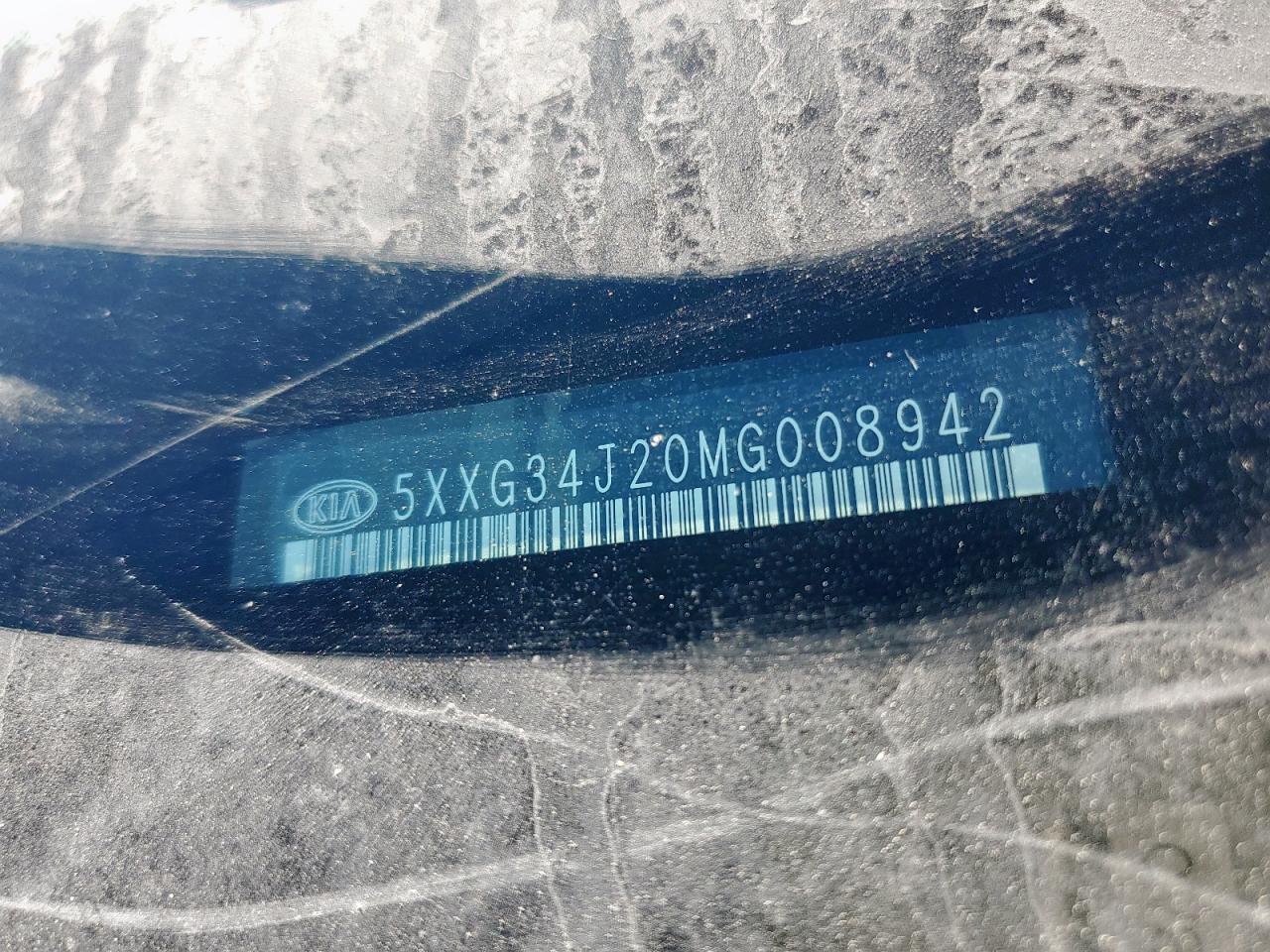 2021 Kia K5 Ex VIN: 5XXG34J20MG008942 Lot: 83858915