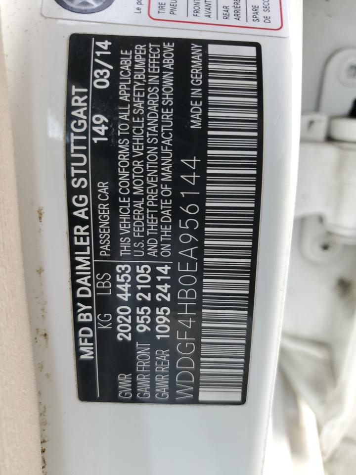 2014 Mercedes-Benz C 250 VIN: WDDGF4HB0EA956144 Lot: 92588285