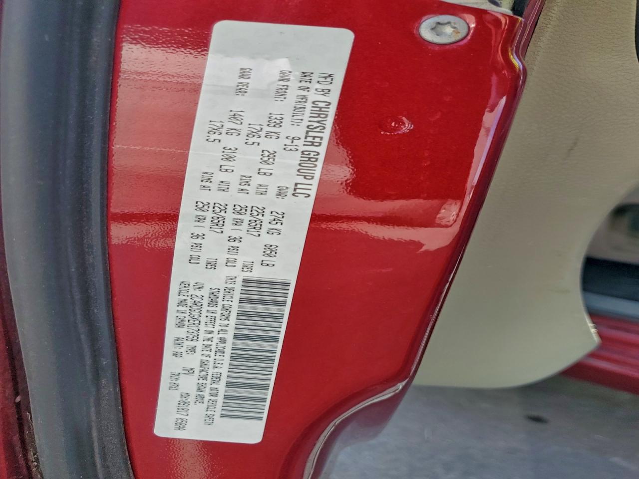 2014 Dodge Grand Caravan Sxt VIN: 2C4RDGCGXER173759 Lot: 94626825