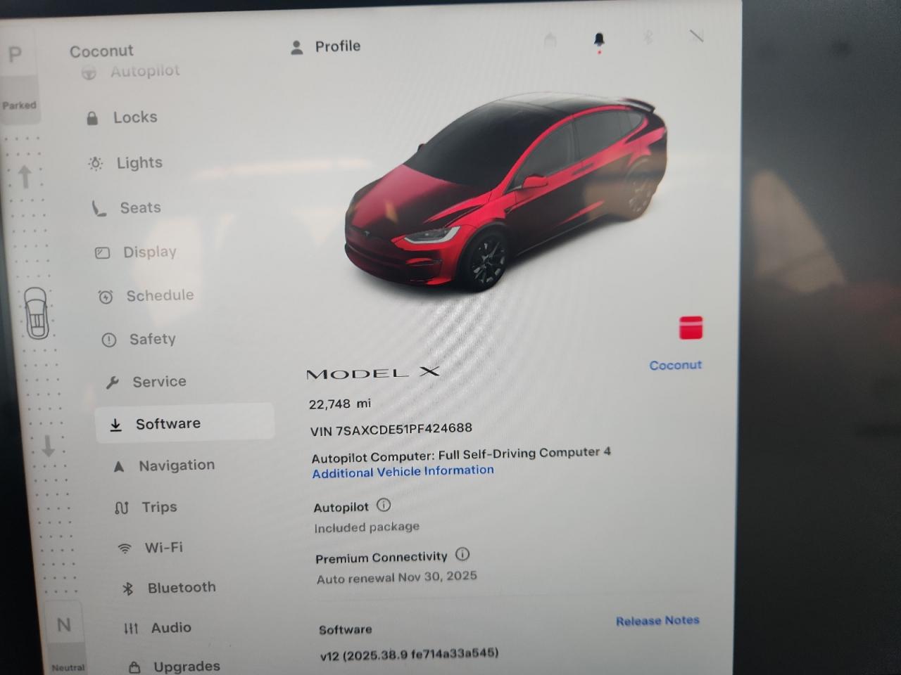 2023 Tesla Model X VIN: 7SAXCDE51PF424688 Lot: 93345725