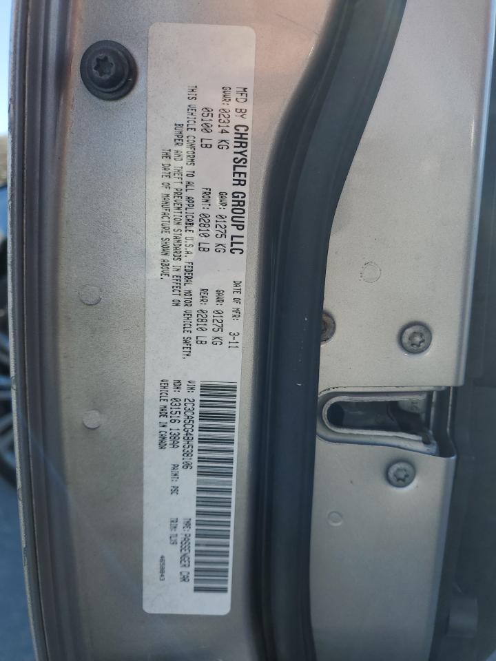 2011 Chrysler 300 Limited VIN: 2C3CA5CG4BH538106 Lot: 91878795