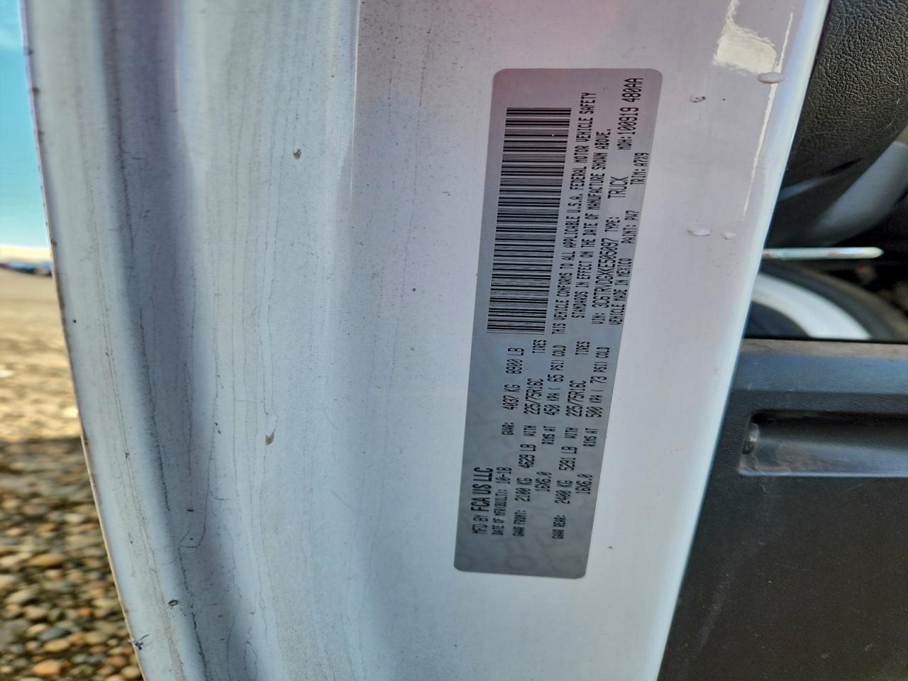 2019 Ram Promaster 2500 2500 High VIN: 3C6TRVDGXKE505097 Lot: 91305405