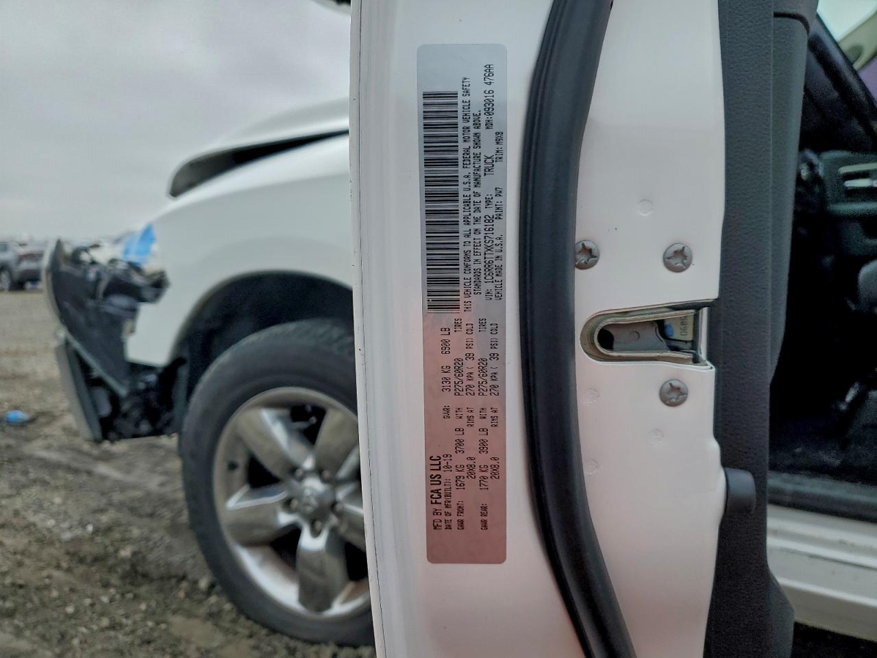 2019 Ram 1500 Classic Slt VIN: 1C6RR6TTXKS716182 Lot: 94116835