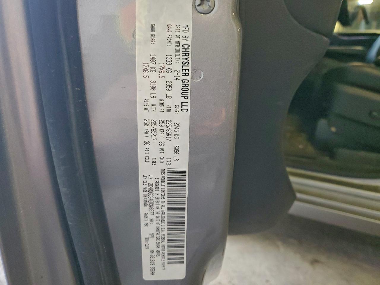 2014 Dodge Grand Caravan Sxt VIN: 2C4RDGCG4ER308377 Lot: 94318685