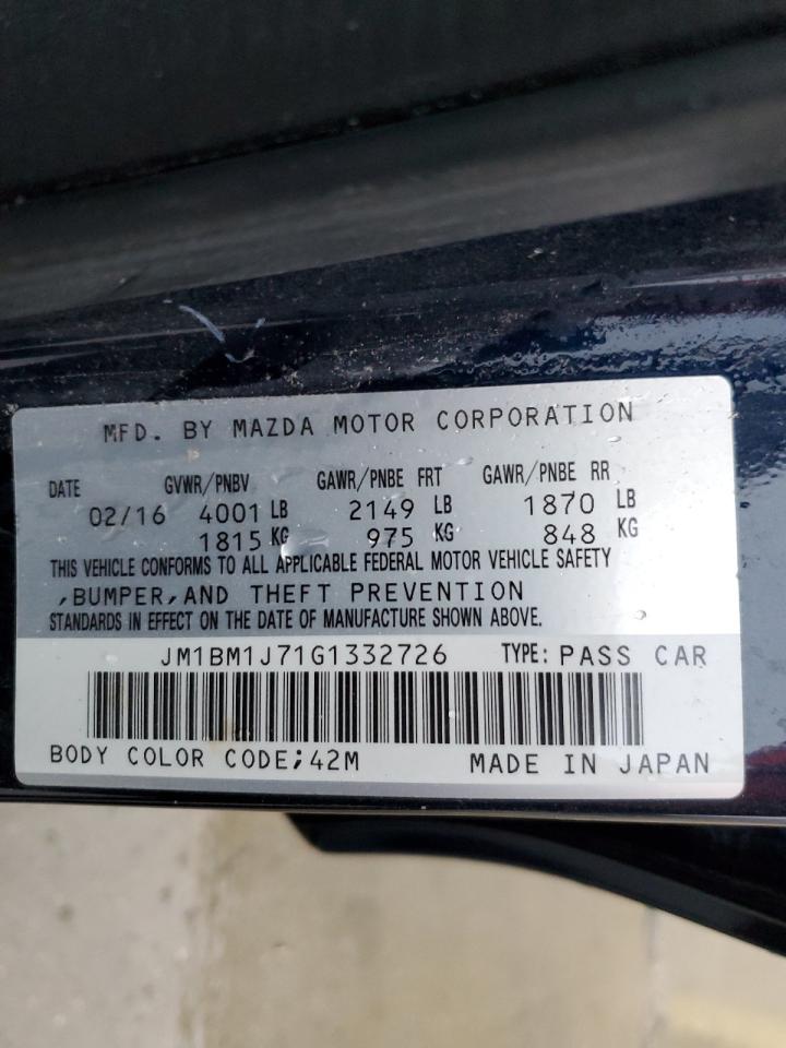 2016 Mazda 3 Sport VIN: JM1BM1J71G1332726 Lot: 93499895