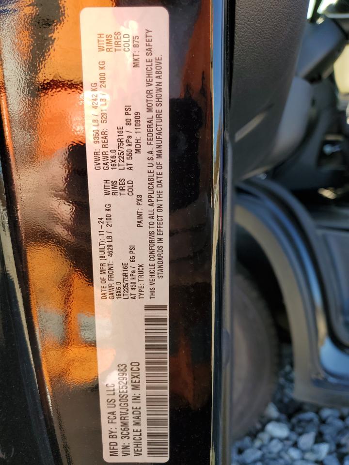 2025 Ram Promaster 3500 3500 High VIN: 3C6MRVJG0SE529983 Lot: 92812515