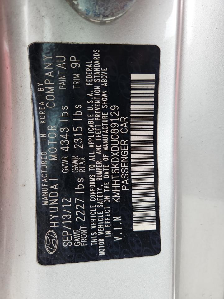 2013 Hyundai Genesis Coupe 2.0T VIN: KMHHT6KDXDU089129 Lot: 90867135