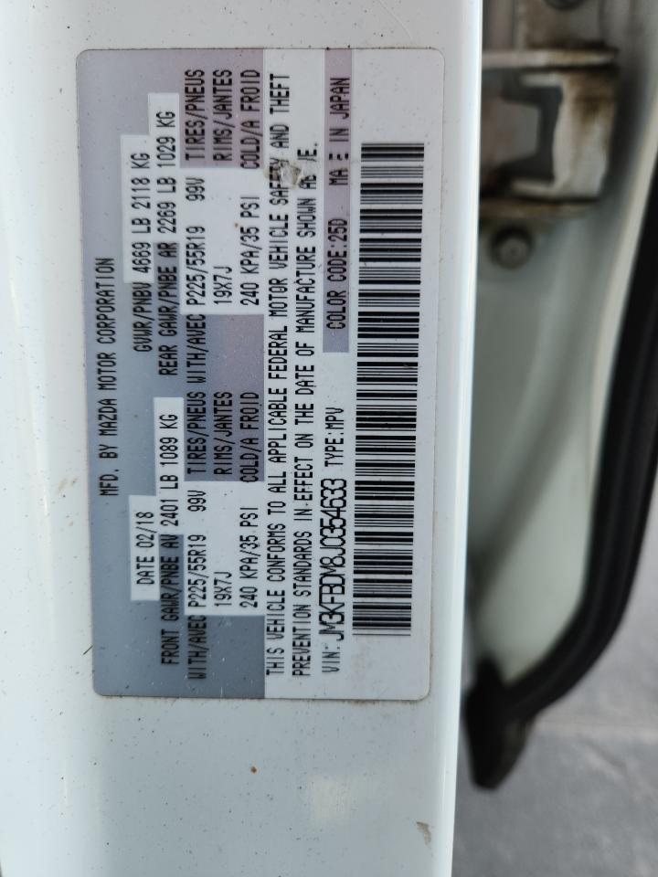 2018 Mazda Cx-5 Grand Touring VIN: JM3KFBDM8J0354633 Lot: 91064555