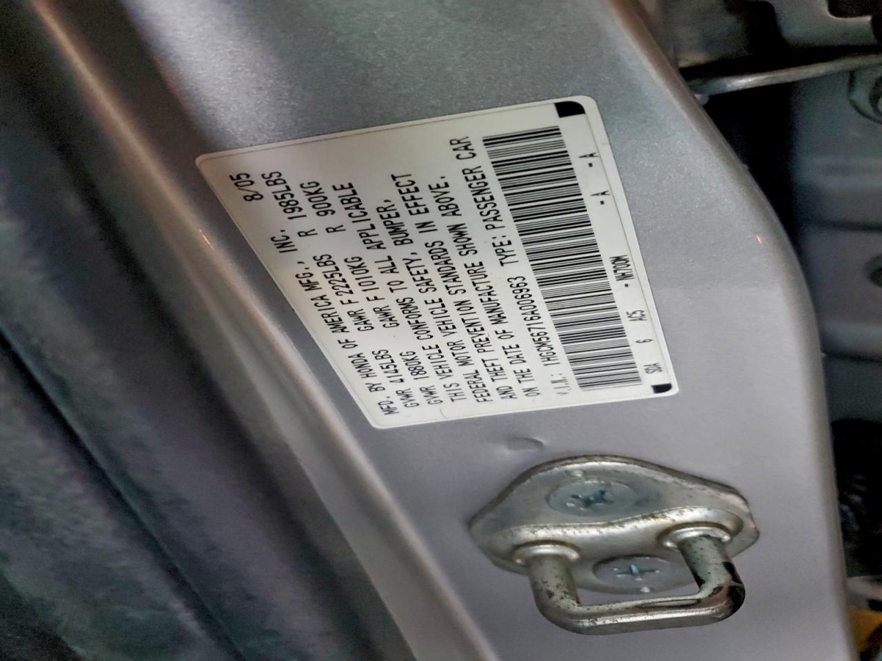 2006 Honda Accord Ex VIN: 1HGCM56716A006963 Lot: 94054345