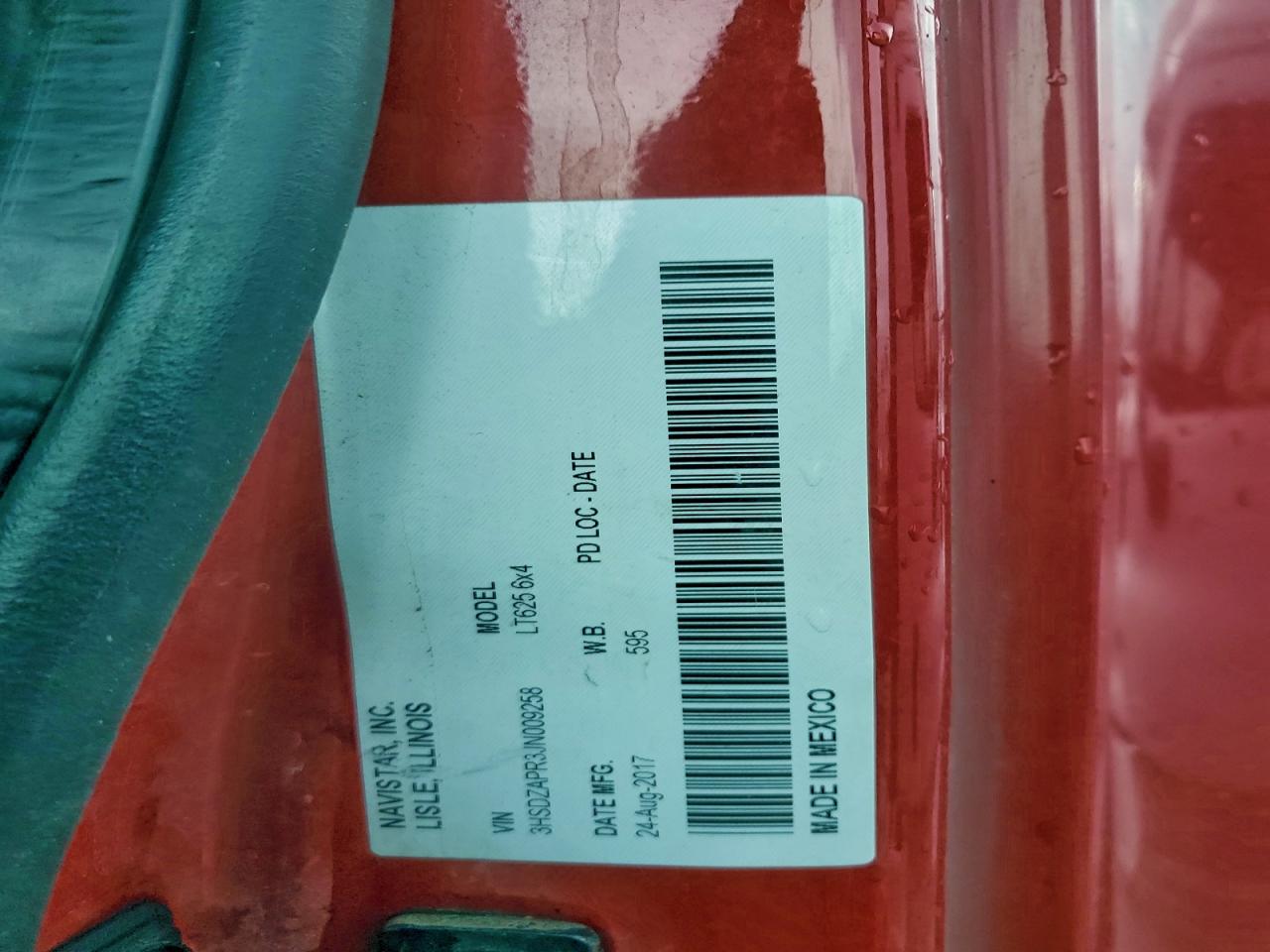 2018 International Lt625 VIN: 3HSDZAPR3JN009258 Lot: 94100225