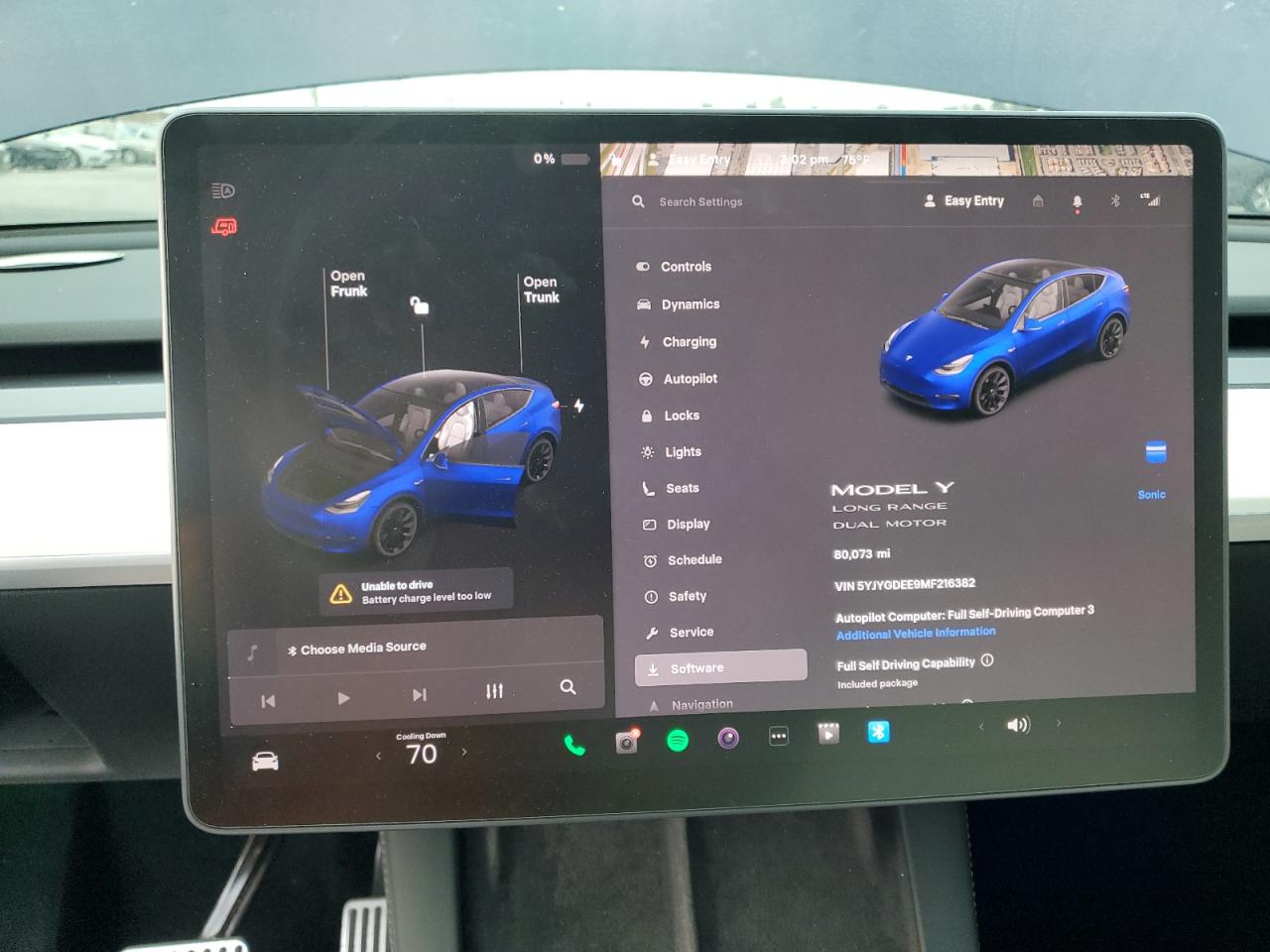 2021 Tesla Model Y VIN: 5YJYGDEE9MF216382 Lot: 92421905