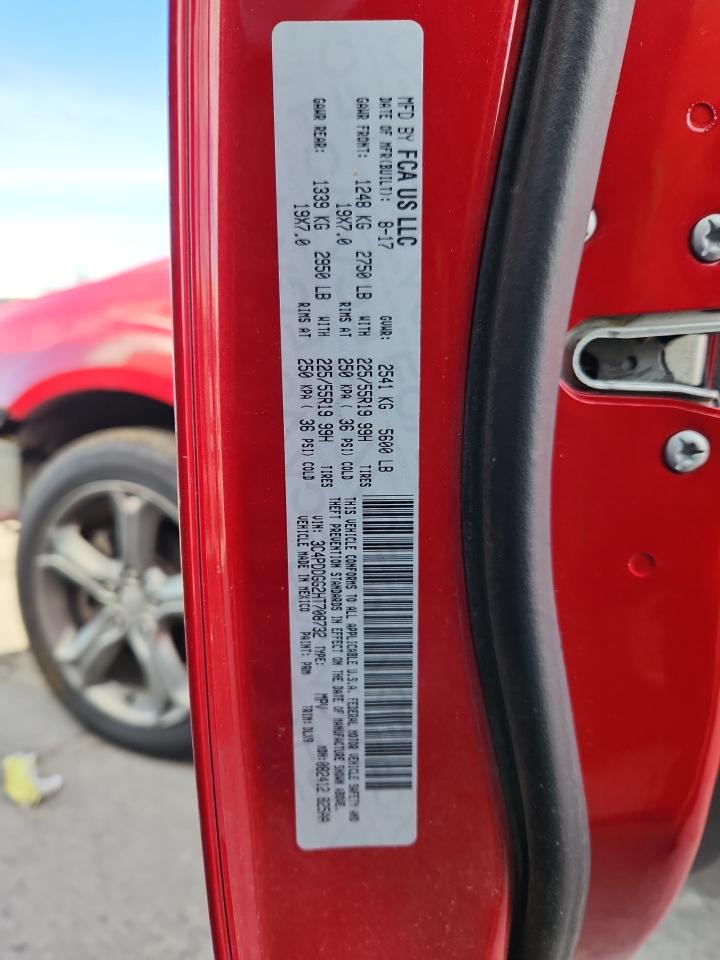 2017 Dodge Journey Crossroad VIN: 3C4PDDGG2HT708732 Lot: 91807185