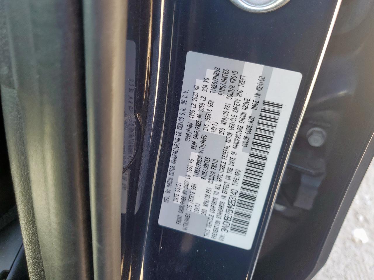 2021 Mazda Cx-30 Premium Plus VIN: 3MVDMBEY5MM253140 Lot: 91567725