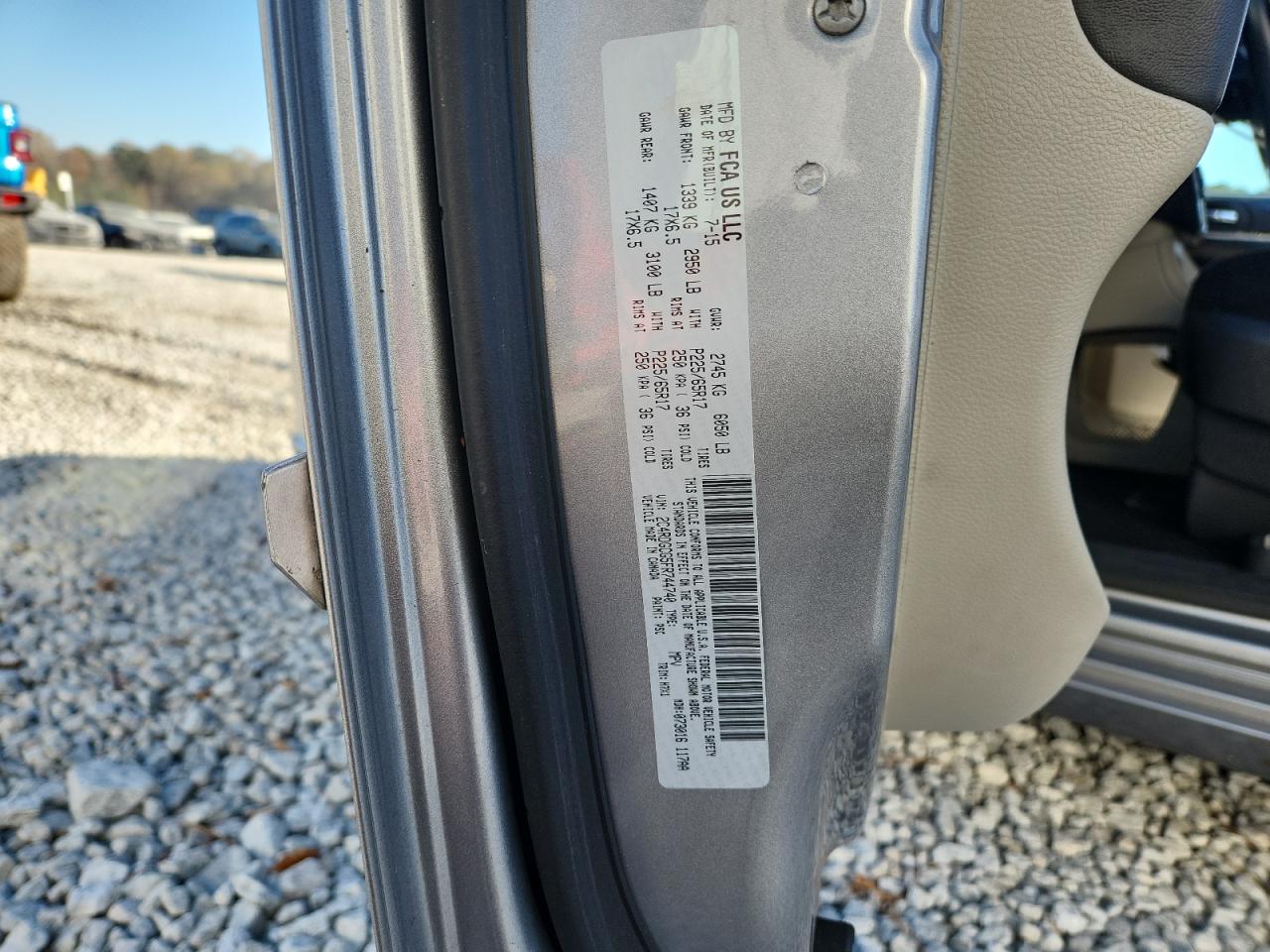 2015 Dodge Grand Caravan Sxt VIN: 2C4RDGCG5FR744740 Lot: 92726695