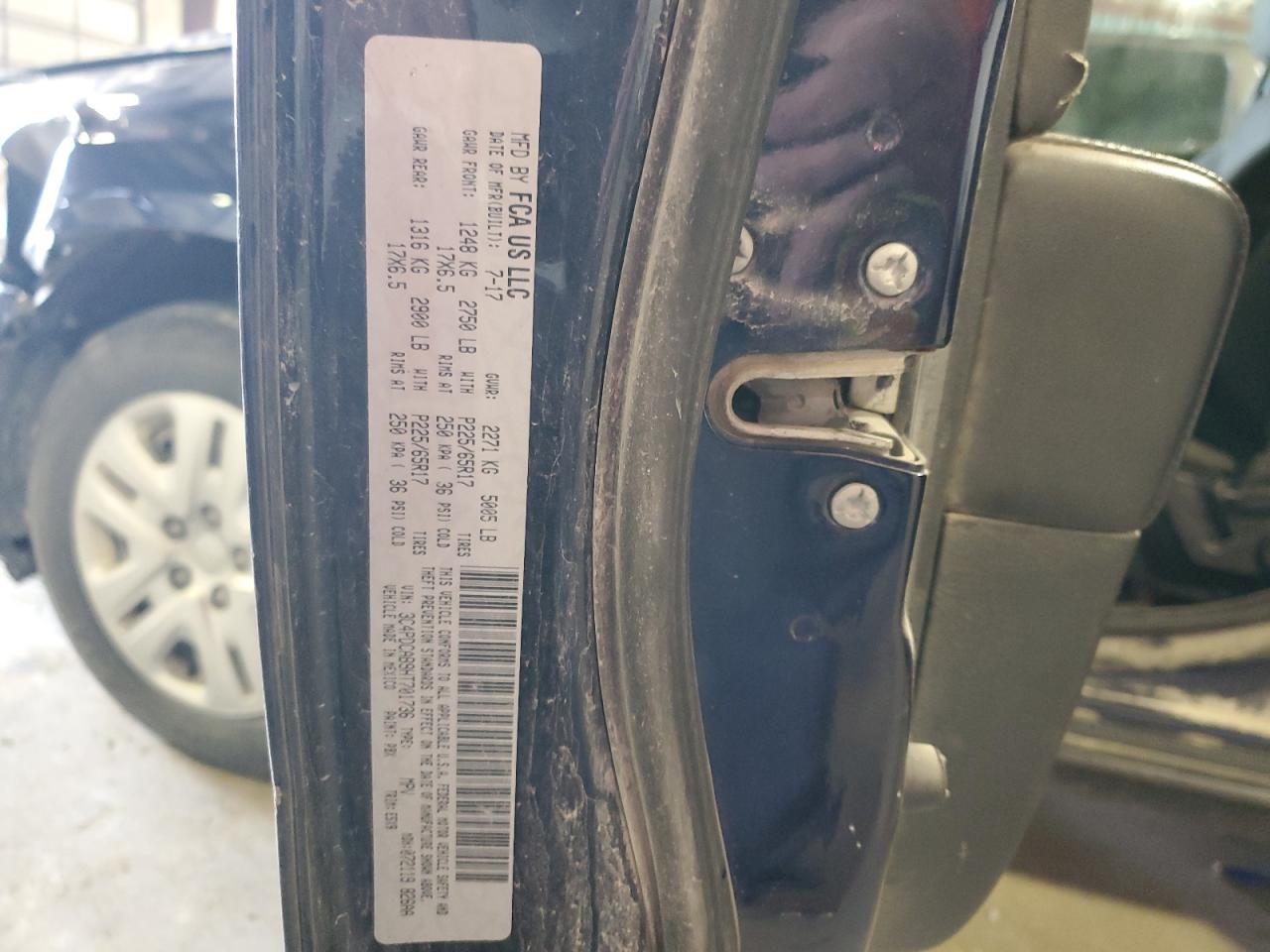 2017 Dodge Journey Se VIN: 3C4PDCAB9HT701736 Lot: 92314725