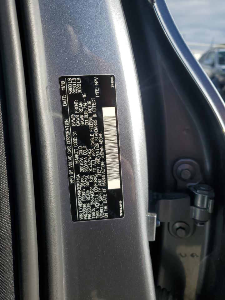 2019 Volvo Xc60 T8 R-Design VIN: LYVBR0DM9KB297464 Lot: 93084125