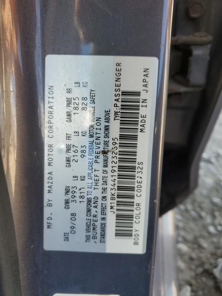 2009 Mazda 3 S VIN: JM1BK344191232695 Lot: 90762325