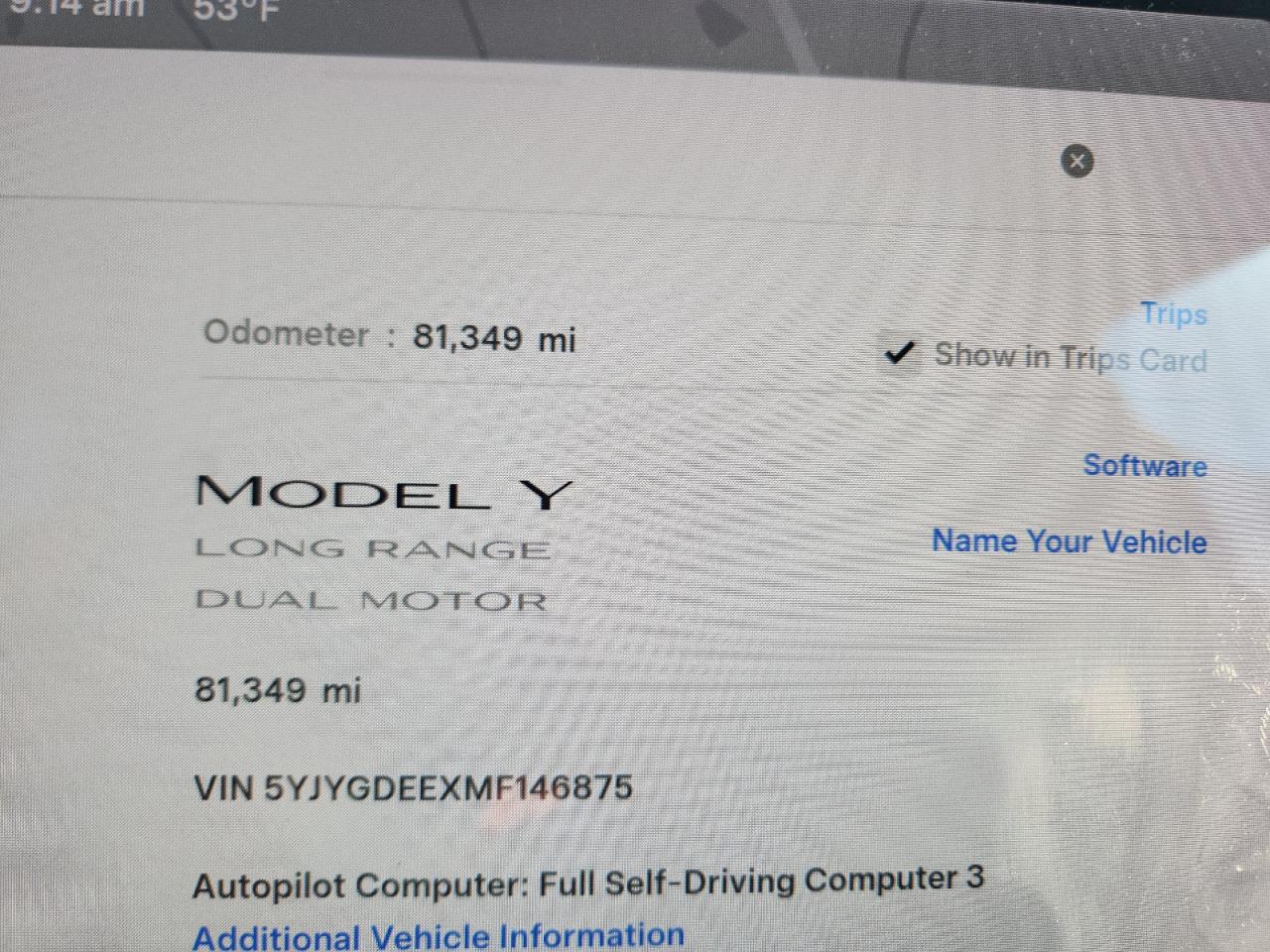 2021 Tesla Model Y VIN: 5YJYGDEEXMF146875 Lot: 92803665