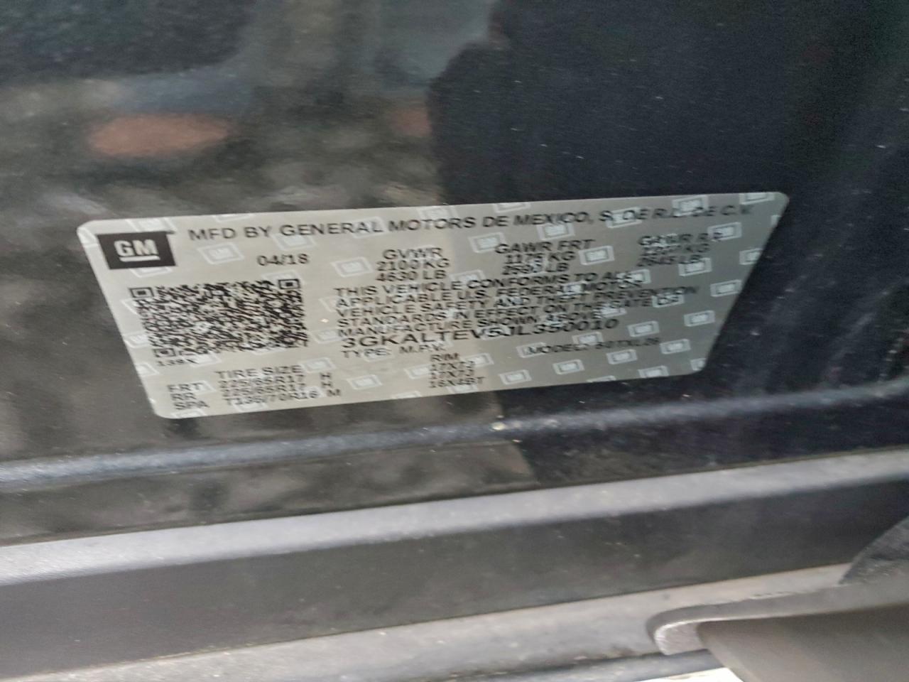 2018 GMC Terrain Sle VIN: 3GKALTEV5JL350010 Lot: 94591835