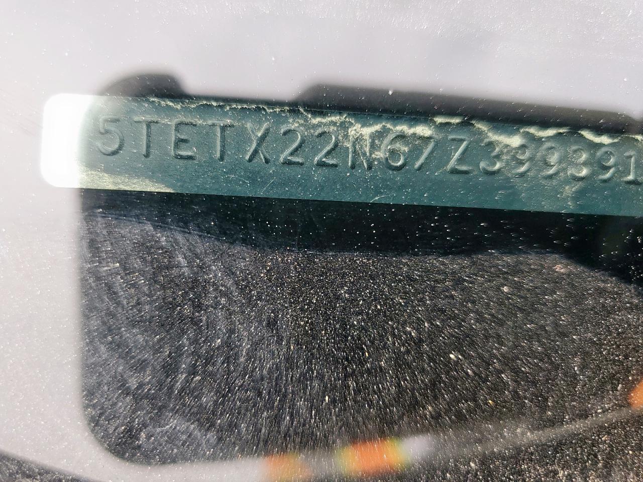 2007 Toyota Tacoma Access Cab VIN: 5TETX22N67Z399391 Lot: 93638695