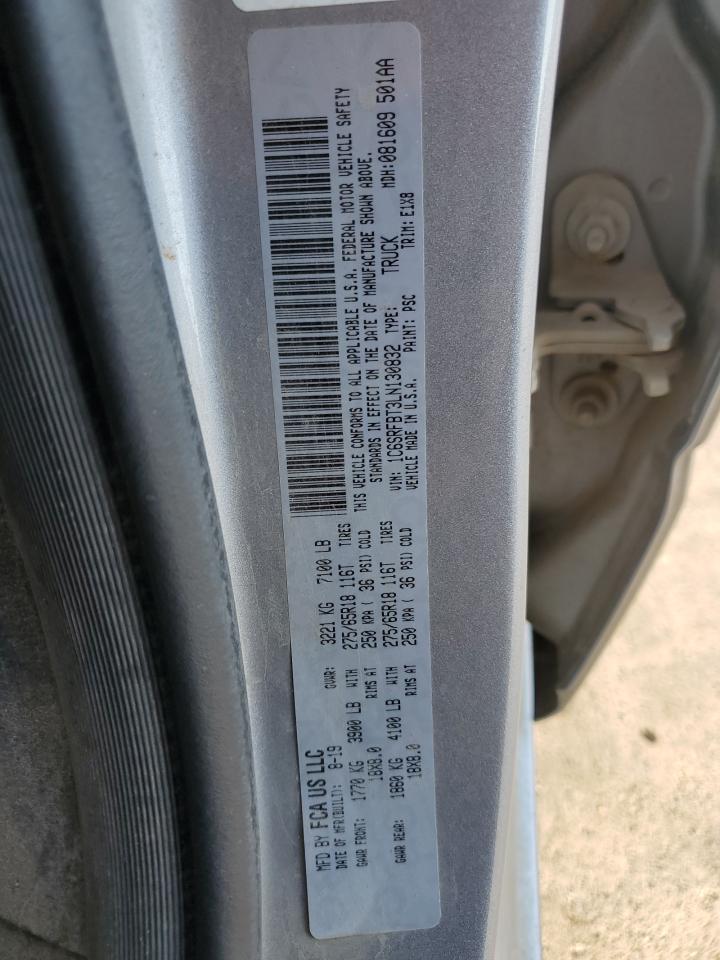 2020 Ram 1500 Big Horn/Lone Star VIN: 1C6SRFBT3LN130832 Lot: 92474365